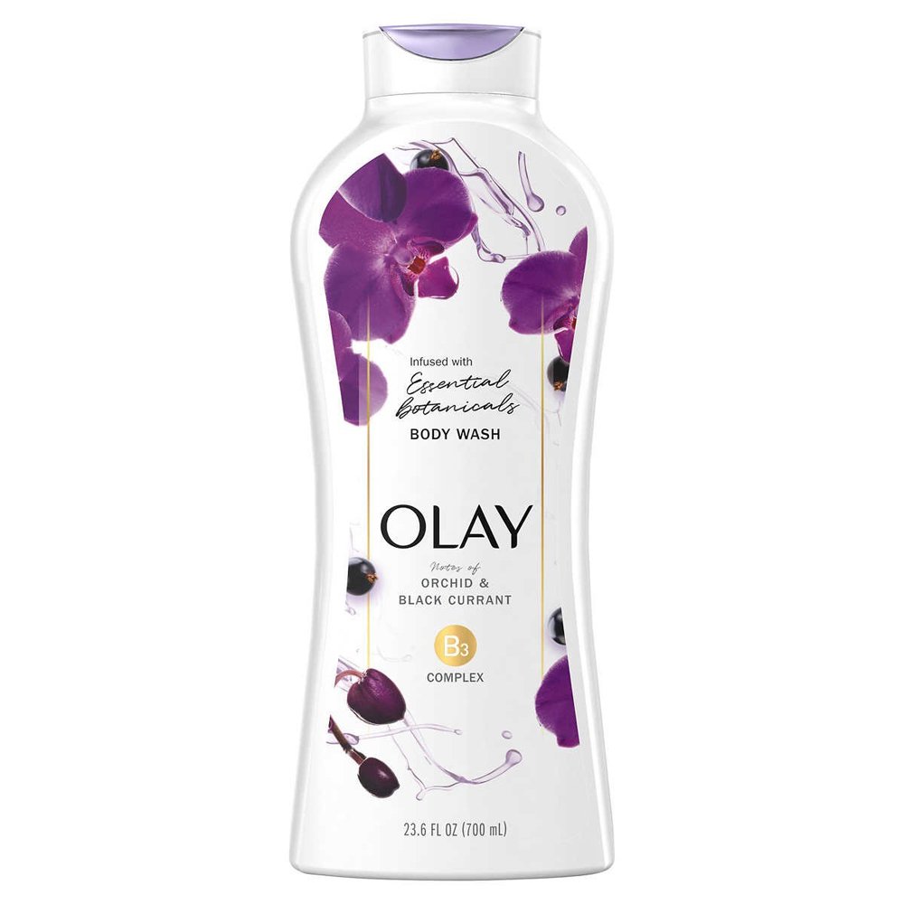 Sữa tắm Olay Infused With Essential Botanicals - Orchid & Black Currant, 700ml