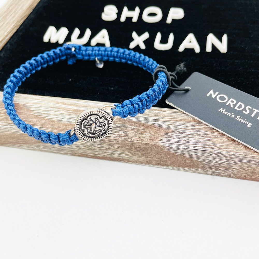 Vòng tay Nordstrom Men's Bracelet, Navy/Silver