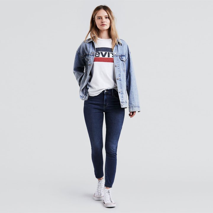 Levi's 720 High Rise Super Skinny Women's Jeans - Dark Blue, Size 26x30 -  Shop Mùa Xuân