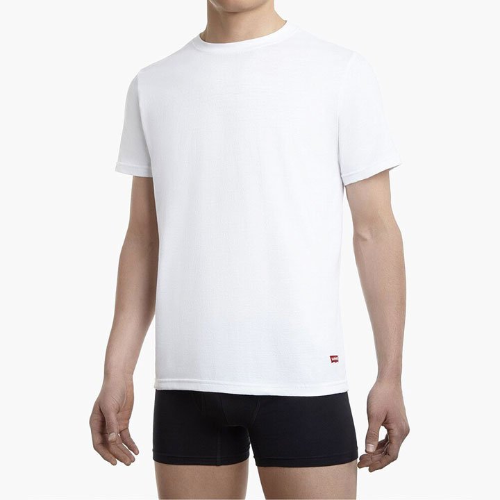 Set 4 áo Levi's Short Sleeve Cotton Crew Neck - White, Size M