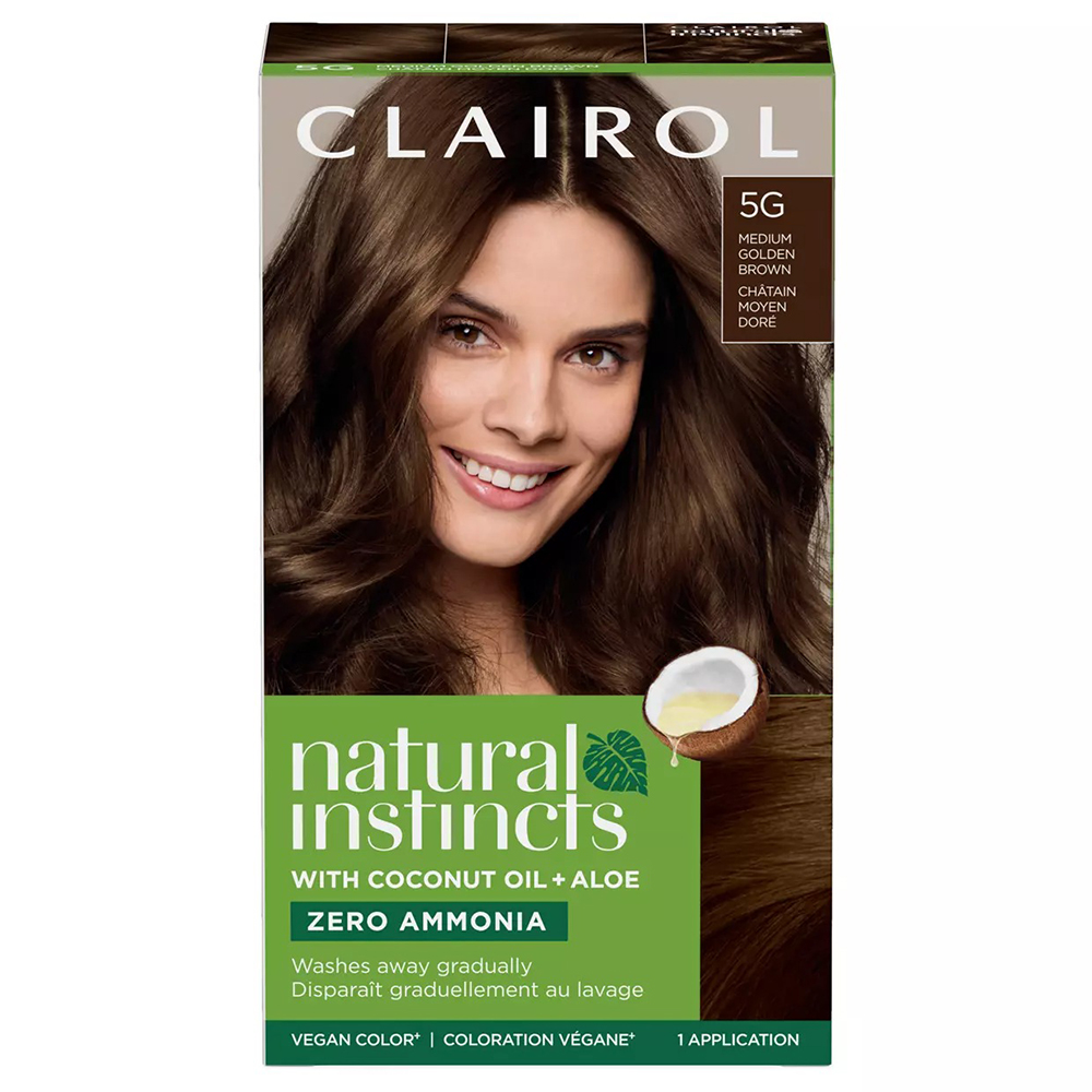 Thuốc nhuộm tóc Clairol Natural Instincts, 5G Medium Golden Brown