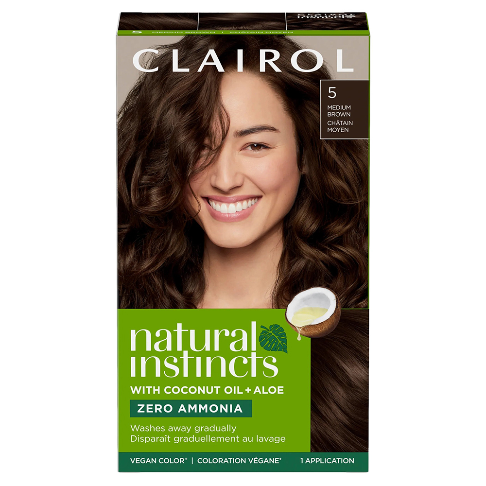 Thuốc nhuộm tóc Clairol Natural Instincts, 5 Medium Brown