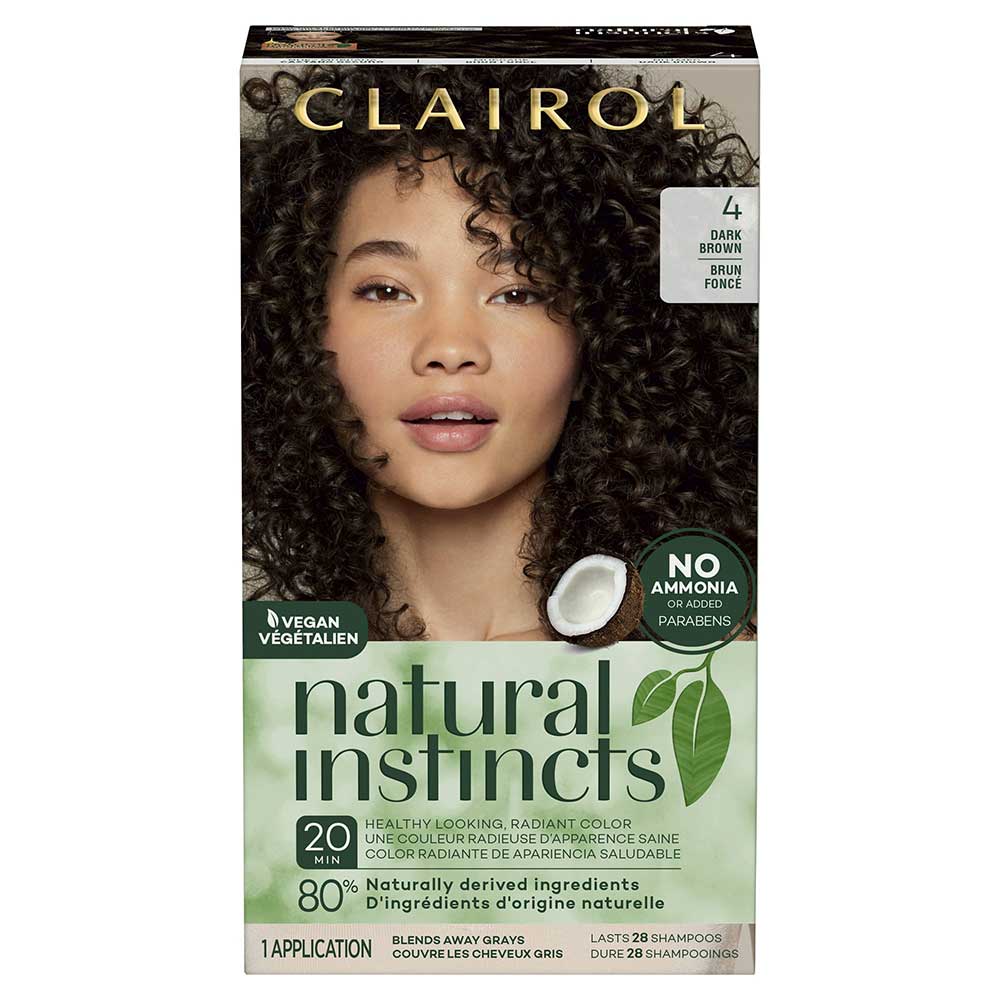 Thuốc nhuộm tóc Clairol Natural Instincts, 4 Dark Brown