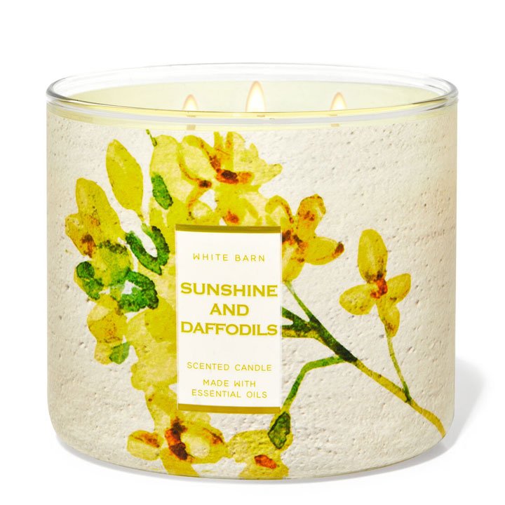 Nến thơm Bath & Body Works White Barn Sunshine And Daffodils, 411g