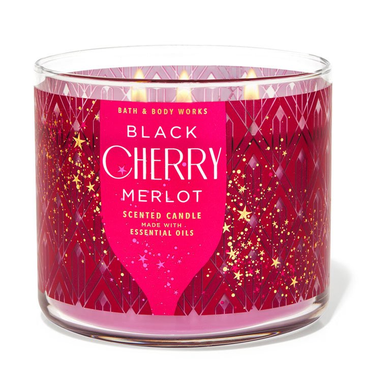 Nến thơm Bath & Body Works Black Cherry Merlot, 411g