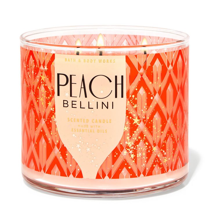 Nến thơm Bath & Body Works Peach Bellini, 411g