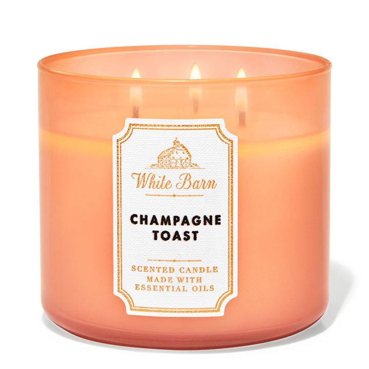 Nến thơm Bath & Body Works White Barn Champagne Toast, 411g