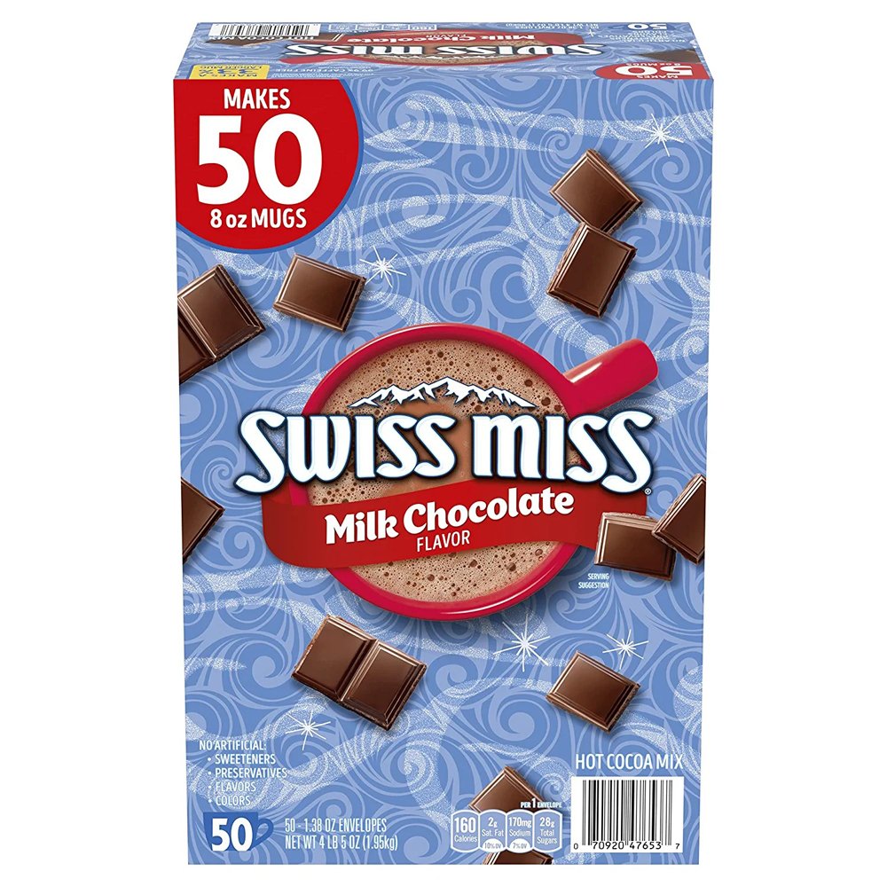 Bột cacao sữa Swiss Miss Hot Cocoa Mix, 50 gói