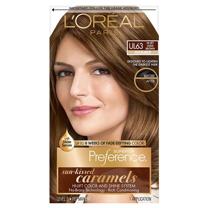 Thuốc nhuộm tóc L'Oréal Superior Preference, UL63 Hi-Lift Gold Brown