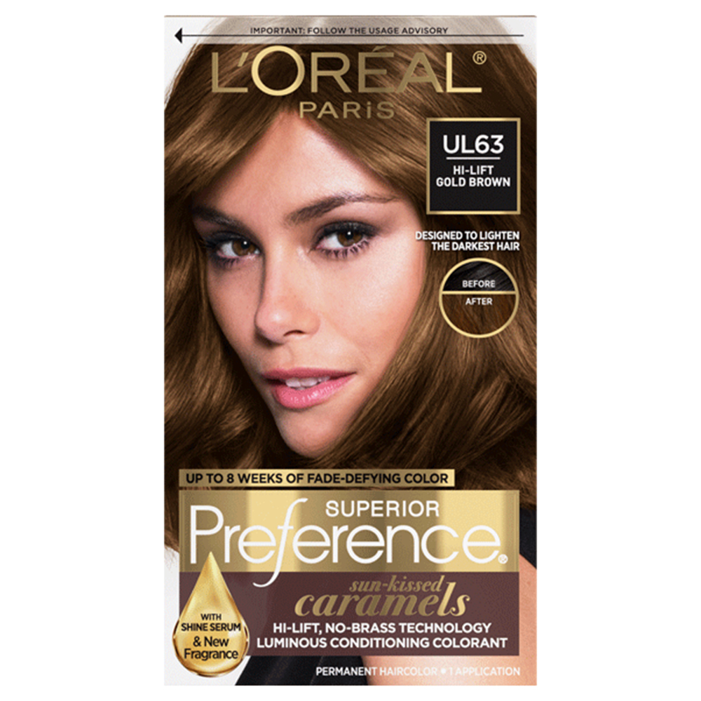 Thuốc nhuộm tóc L'Oréal Superior Preference, UL63 Hi-Lift Gold Brown