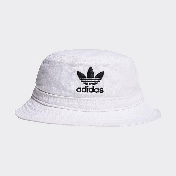 Mũ Adidas Originals Unisex Washed Bucket Hat - Core White/ Black