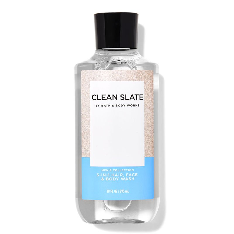 Gel tắm + gội + rửa mặt Bath & Body Works 3in1 Men's Collection - Clean Slate, 295ml