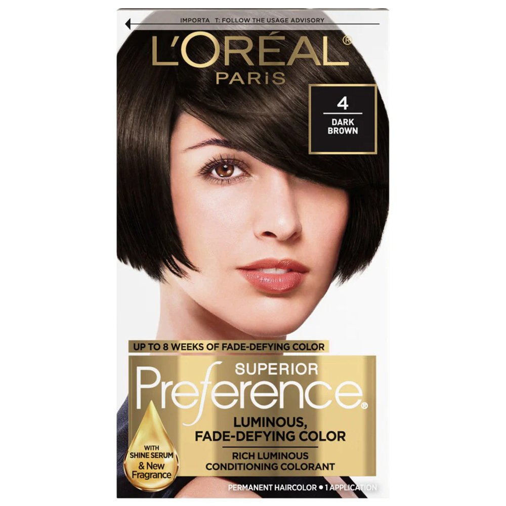 Thuốc nhuộm tóc L'Oréal Superior Preference, 4 Dark Brown