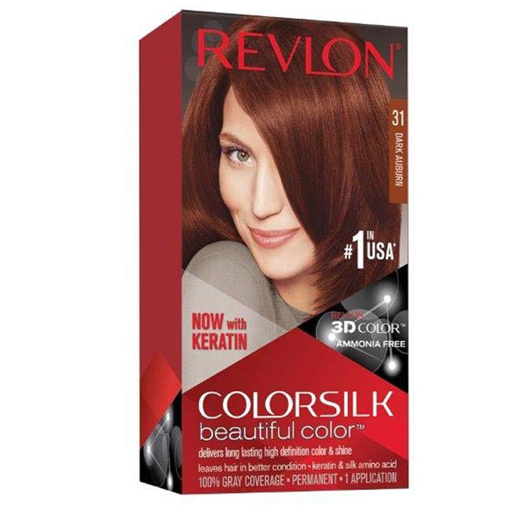 Thuốc nhuộm tóc Revlon Colorsilk, 31 Dark Auburn