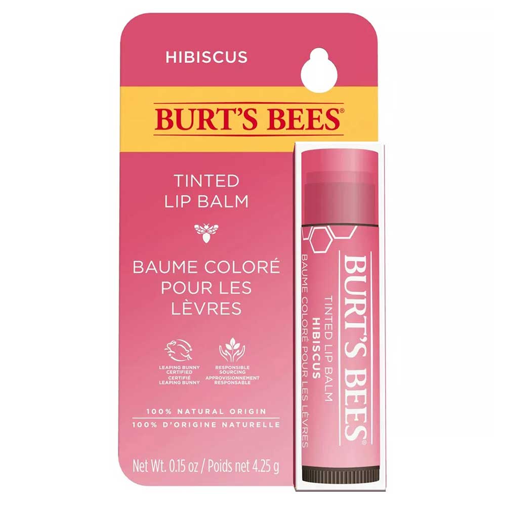 Son dưỡng môi có màu Burt's Bees Tinted Lip Balm 4.25g, Hibiscus