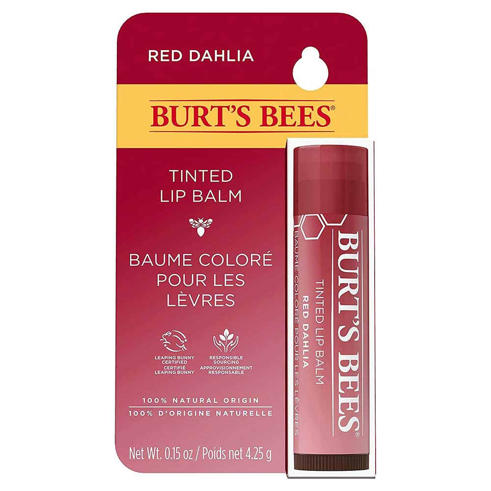 Son dưỡng môi có màu Burt's Bees Tinted Lip Balm 4.25g, Red Dahlia