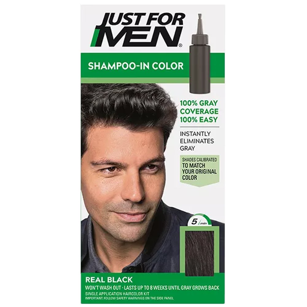 Thuốc nhuộm tóc Just For Men Shampoo-in Color, H-55 Real Black