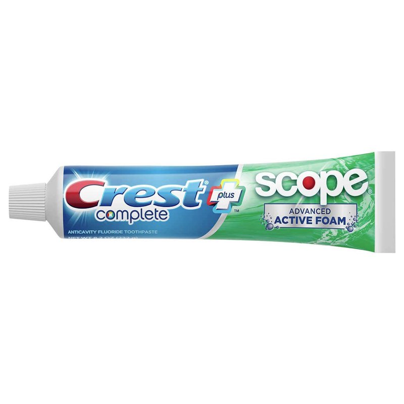 Kem đánh răng Crest Complete Whitening Plus Scope Advanced Active Foam, 232g