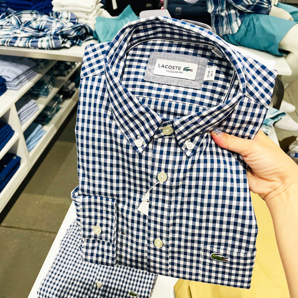 4 kiểu áo sơ mi hàng hiệu Lacoste cho phái mạnh thêm cuốn hút