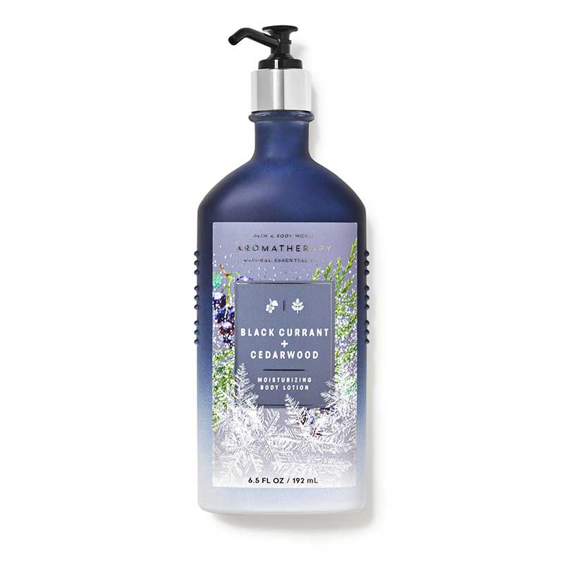 Lotion dưỡng da Bath & Body Works Aromatherapy - Black Currant + Cedarwood, 192ml