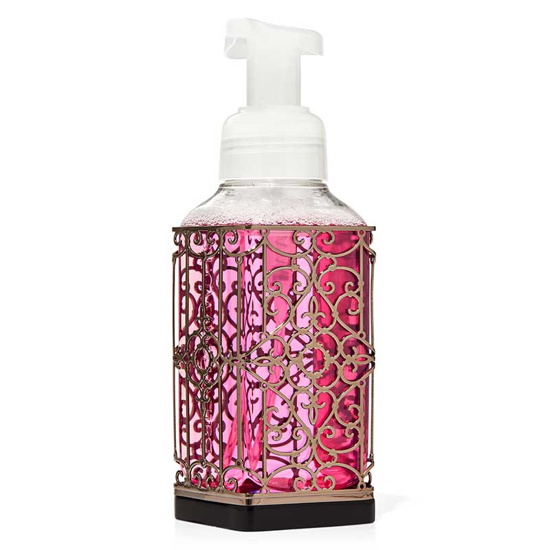 Bath & Body Works Foaming Soap Holder, Black Ornate Gate Gentle