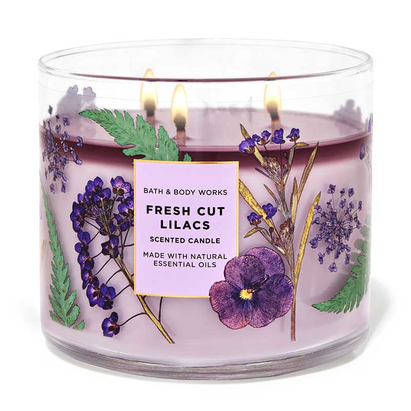 Nến thơm Bath & Body Works Fresh Cut Lilacs, 411g