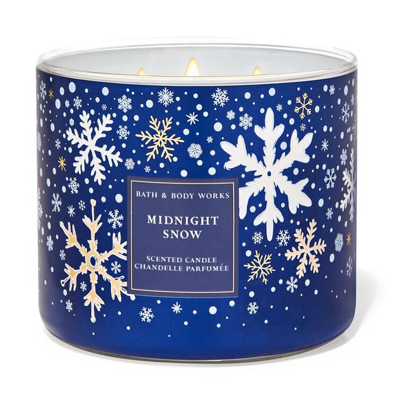 Nến thơm Bath & Body Works Midnight Snow, 411g