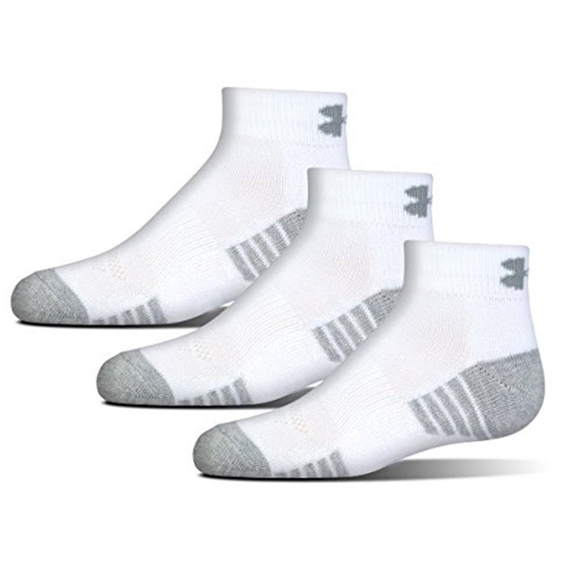 Vớ Under Armour UA Heatgear Low Cut Sock - Set 3 đôi, White
