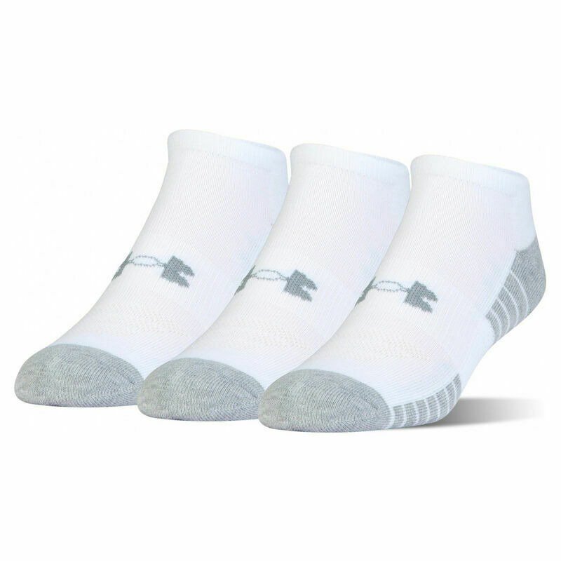 Set 3 đôi vớ Under Armour UA Heatgear No Show Sock - White, size L