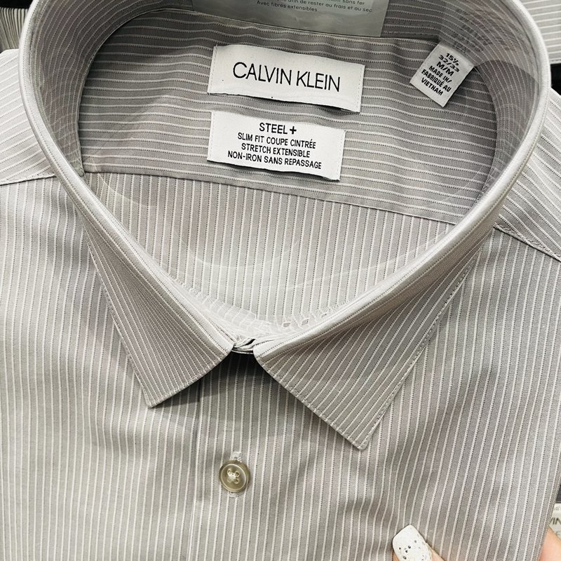 Descubrir 33+ imagen calvin klein dress shirt steel - Thptnganamst.edu.vn