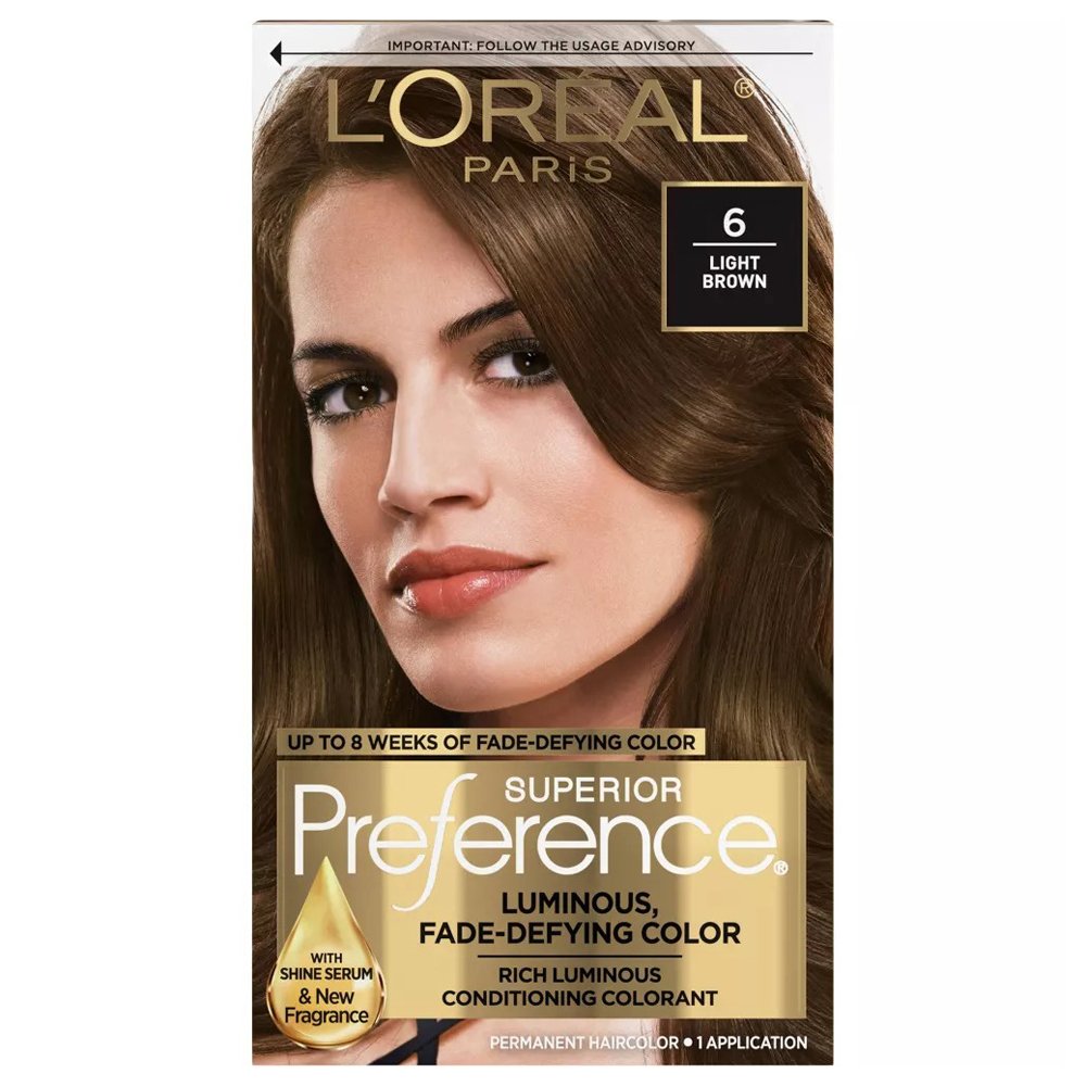 Thuốc nhuộm tóc L'Oréal Superior Preference, 6 Light Brown