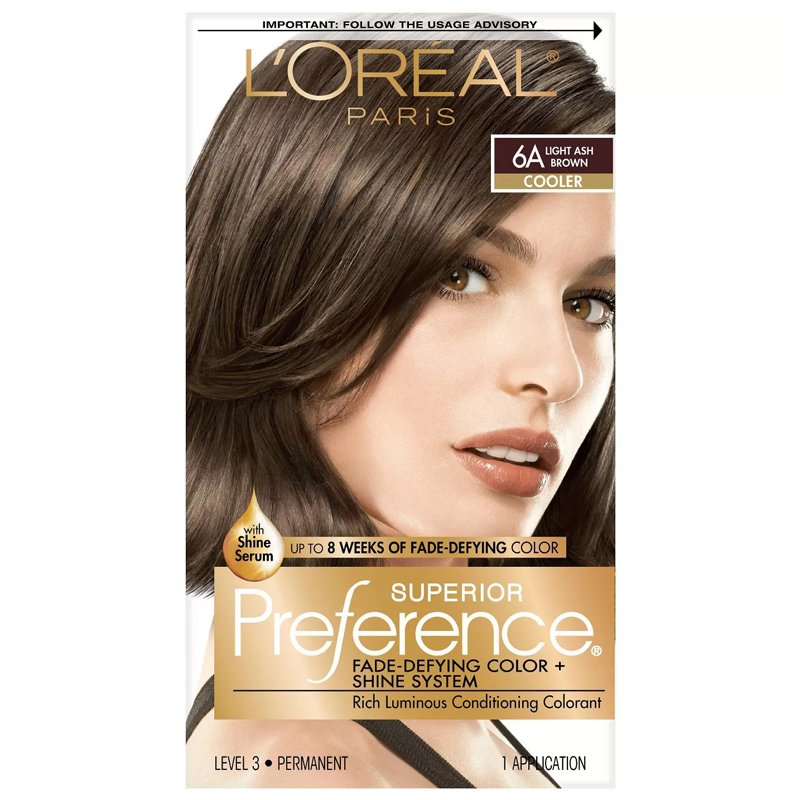 Thuốc nhuộm tóc L'Oréal Superior Preference, 6A Light Ash Brown