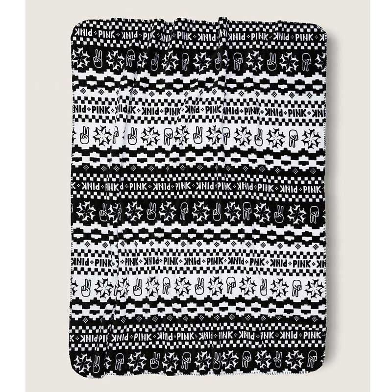 Chăn Victoria's Secret Sherpa, Black/White