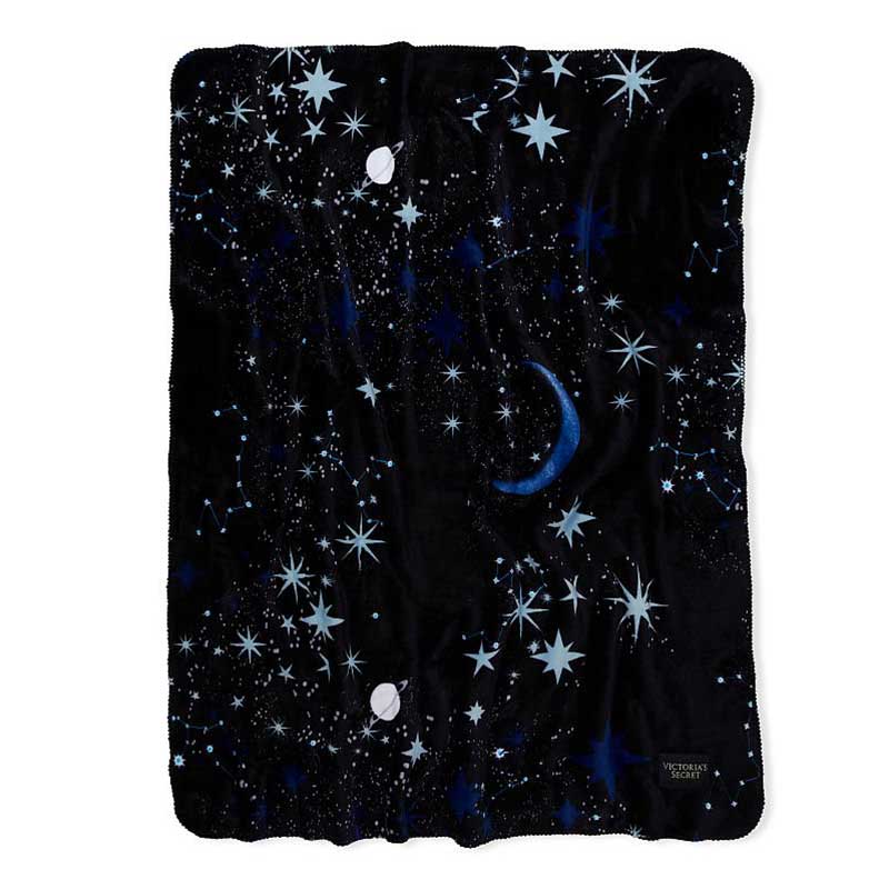 Chăn Victoria's Secret Sherpa, Black/Blue