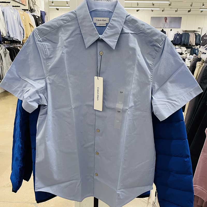 Áo Calvin Klein Short Sleeve Shirt - Blue, Size S - Shop Mùa Xuân