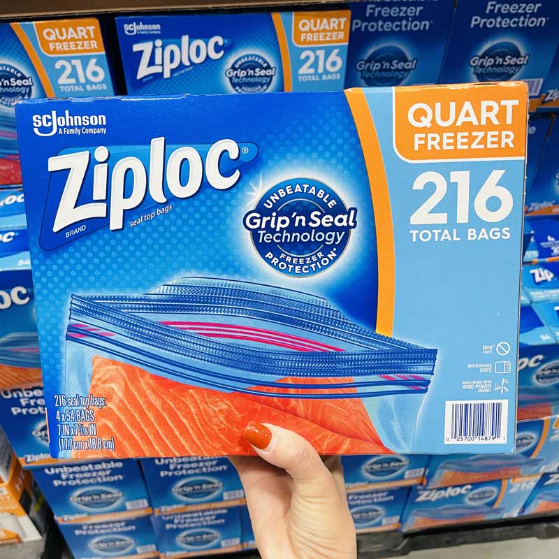 Ziploc Quart Freezer Bags, 216 ct