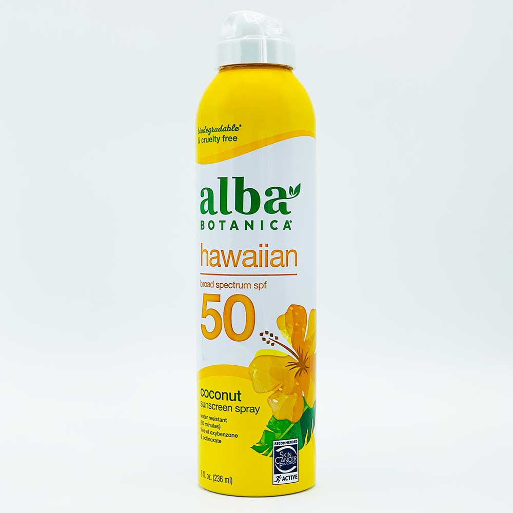 Xịt chống nắng Alba Botanica Hawaiian Sunscreen Spray SPF 50, 236g