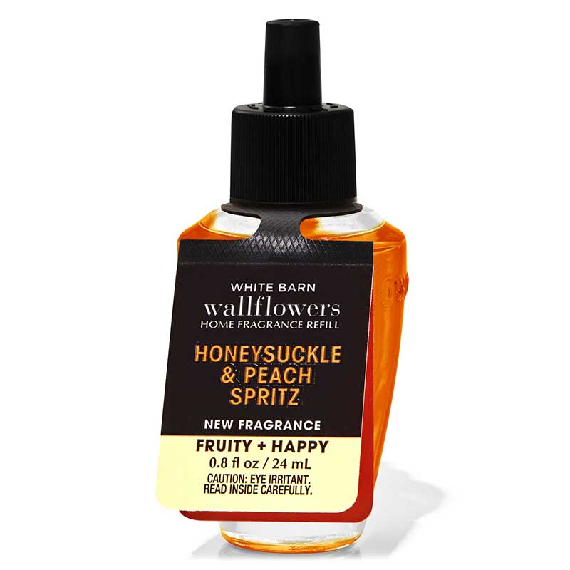 Tinh dầu thơm phòng Bath & Body Works White Barn - Honeysuckle & Peach Spritz, 24ml