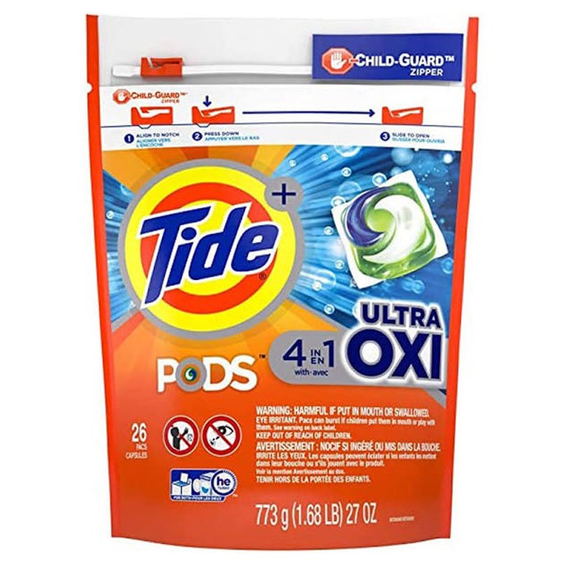 Viên giặt Tide Pods with Ultra Oxi 4in1, 26 viên