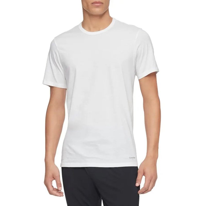 Set 3 áo Calvin Klein Slim Fit Crew Neck - White, Size L