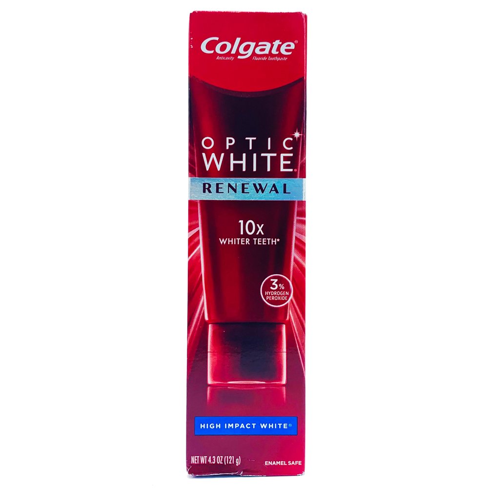 Kem đánh răng Colgate Optic White Renewal - High Impact White, 121g