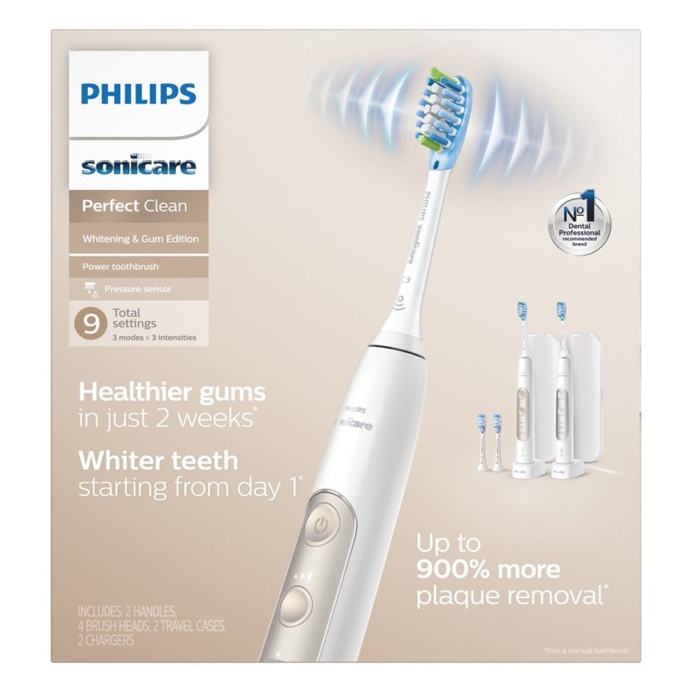 Bộ 2 bàn chải máy Philips Sonicare Perfect Clean