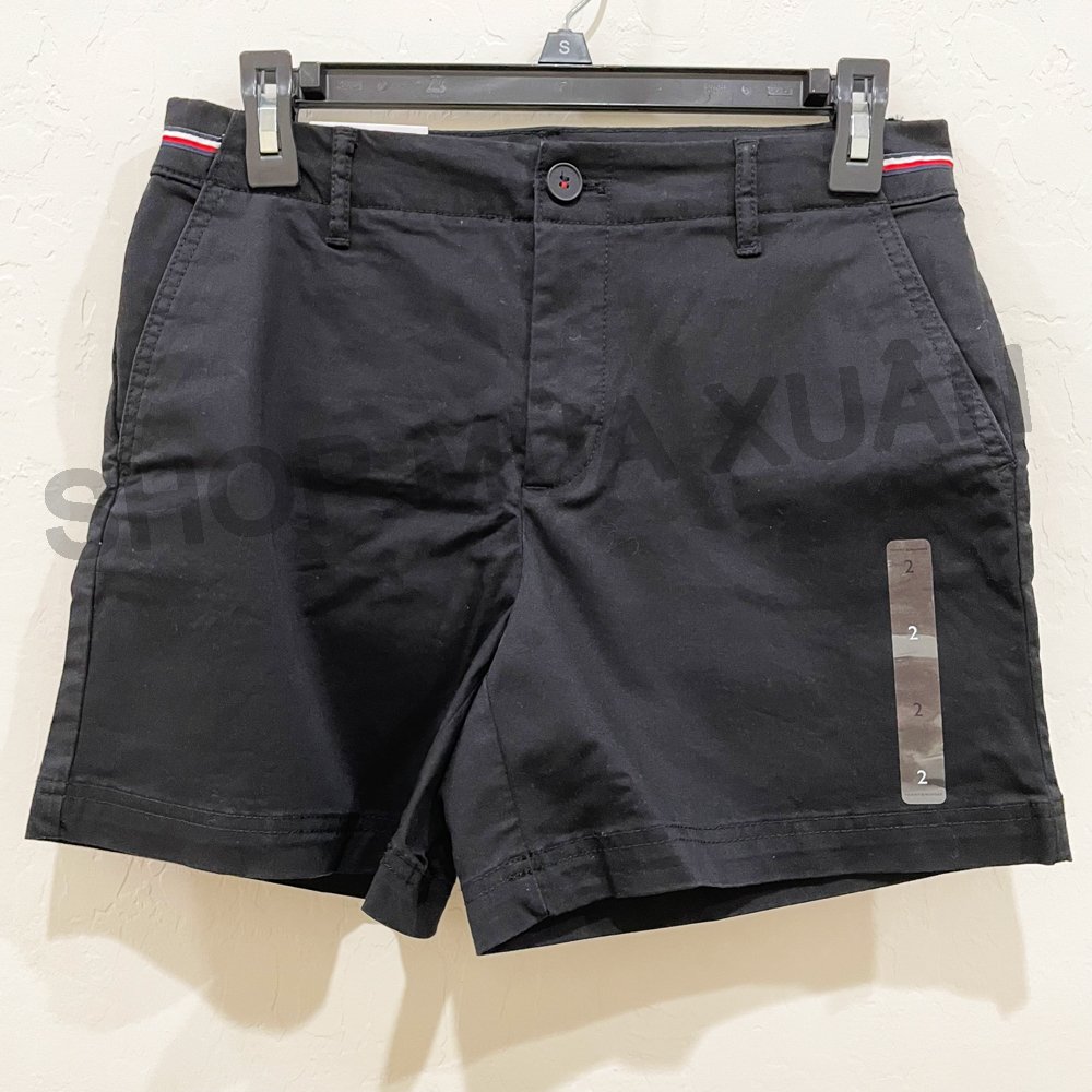Quần Tommy Hilfiger Classic Stretch Shorts - Black, Size 4