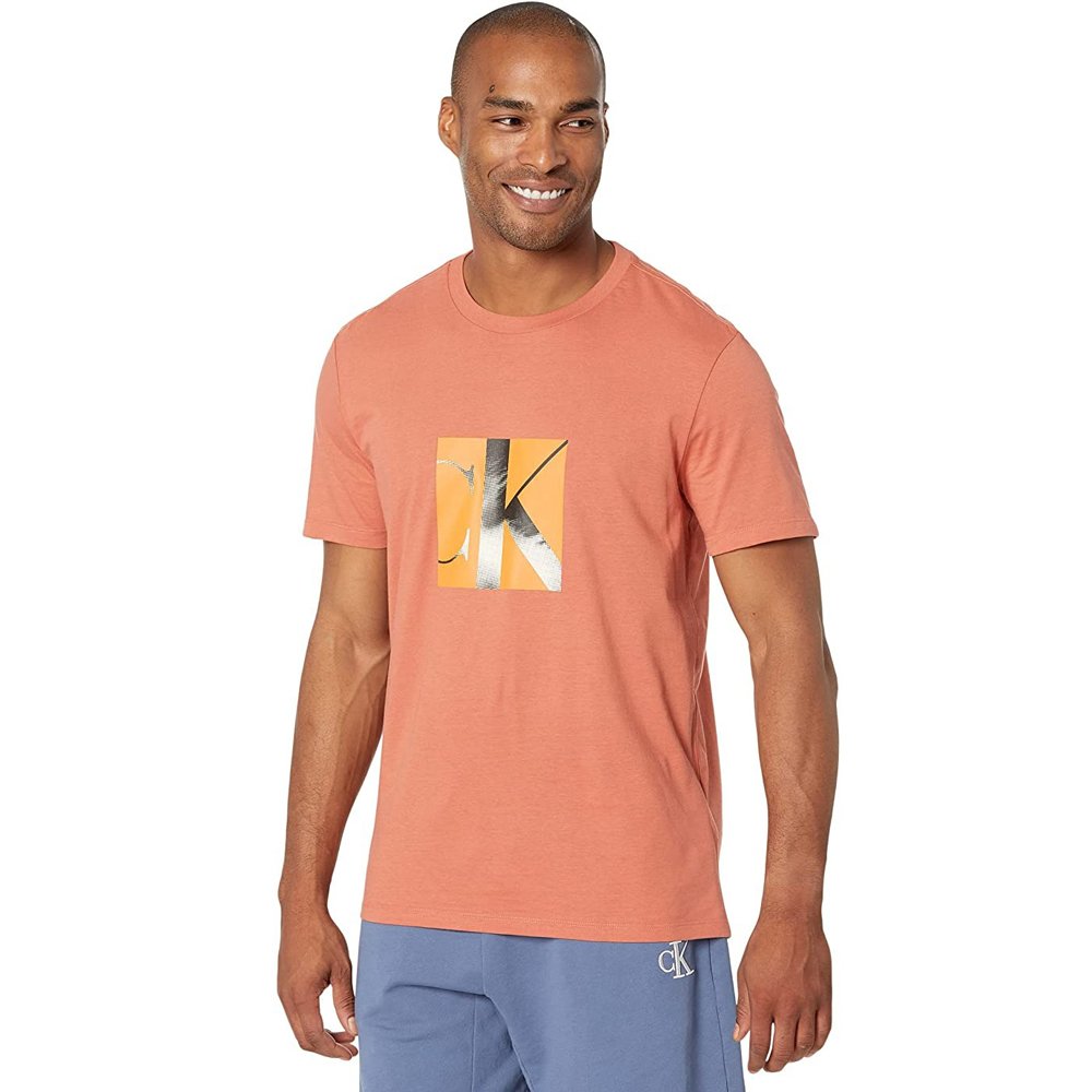 Áo Calvin Klein Reimagined Color Haze Logo T-Shirt - Orange, Size M