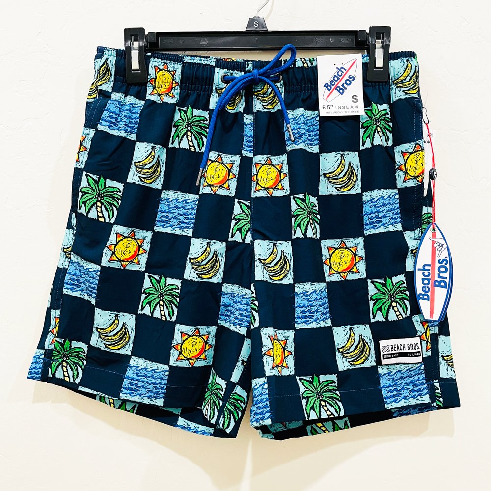 Quần Beach Bros Men's Bongo Tree Swim Trunks Navy, Size M Shop Mùa Xuân