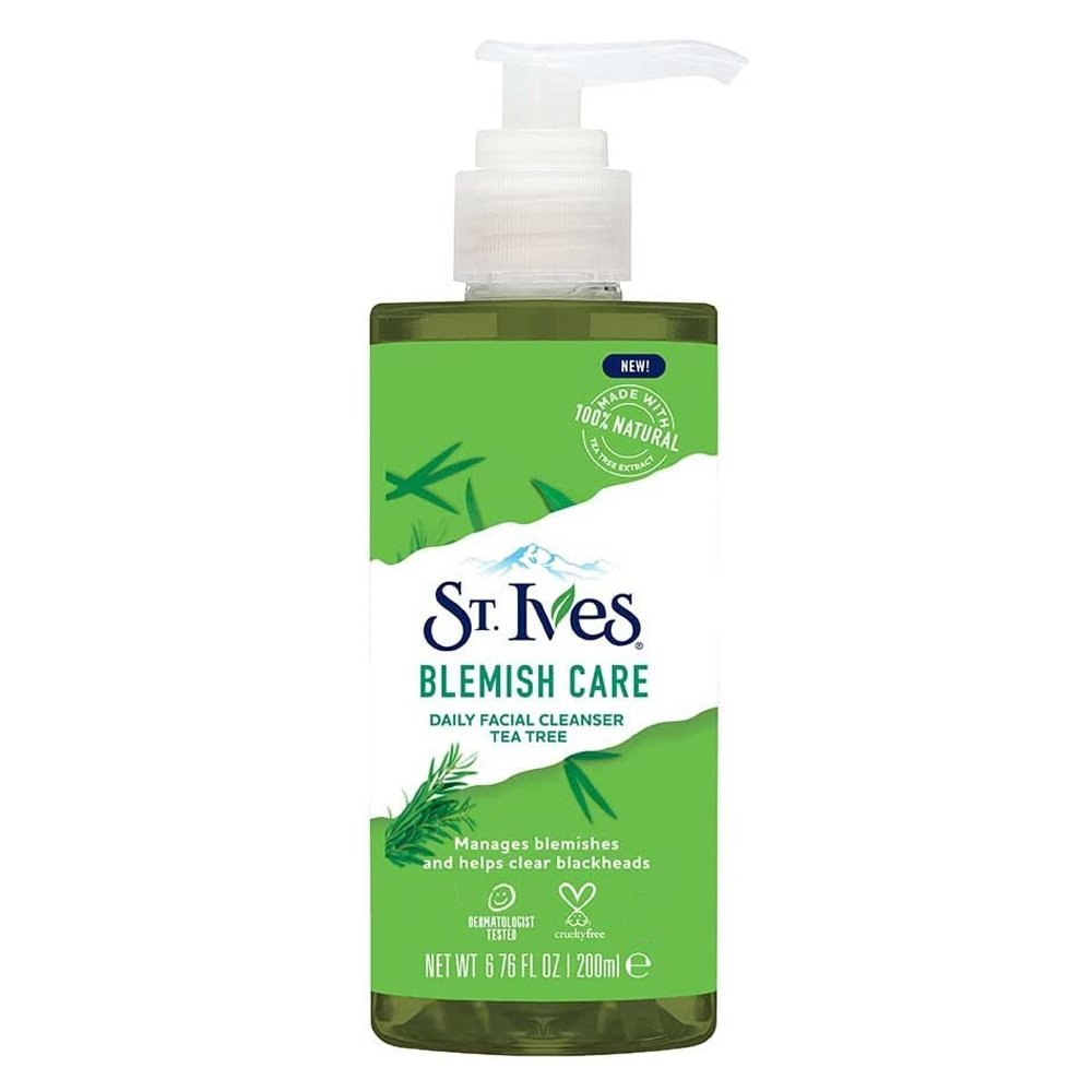 Rửa mặt St.Ives Blemish Care Daily Facial Cleanser - Tea Tree, 200ml