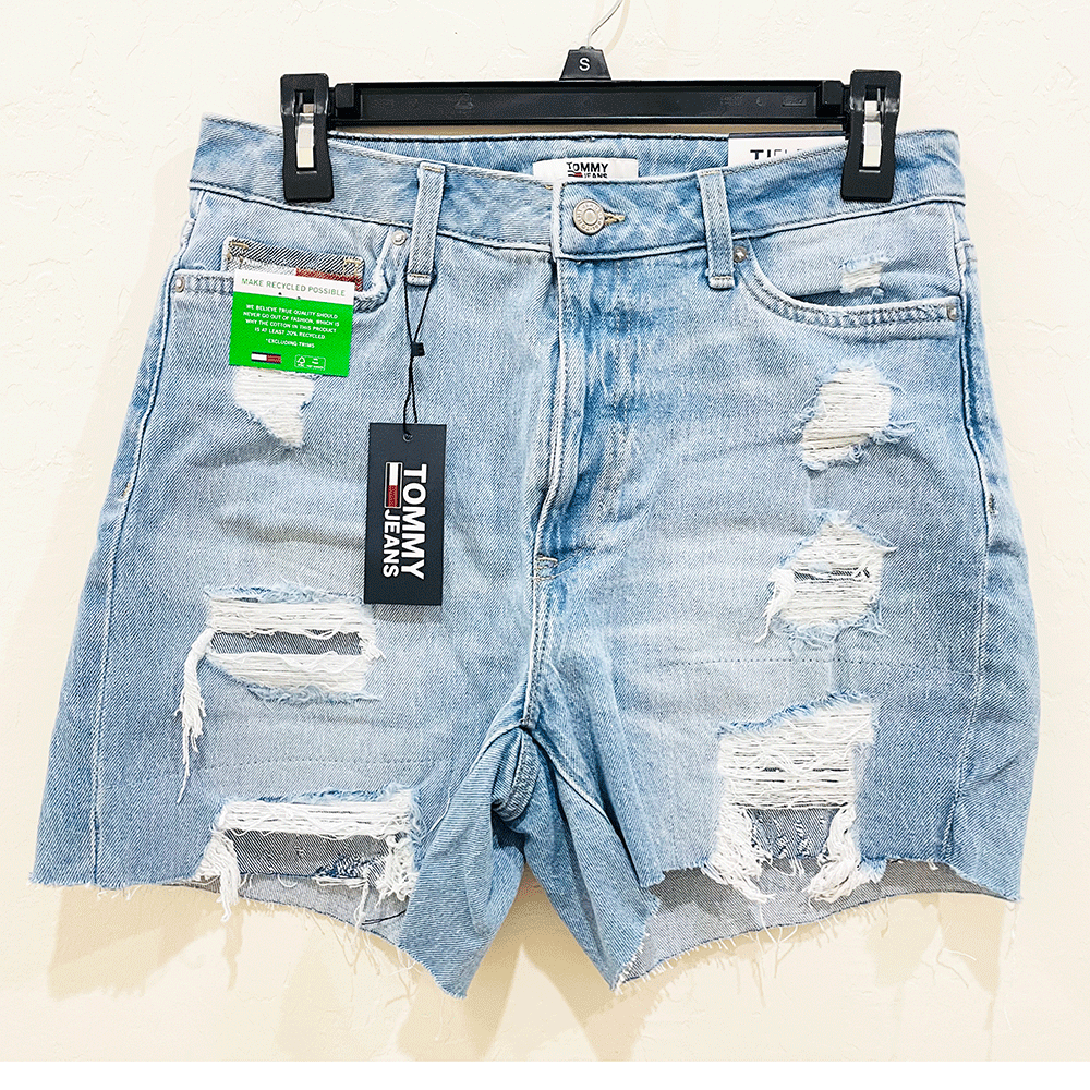 Quần Tommy Jeans Cut-Off Short - Denim Light, Size 4/27