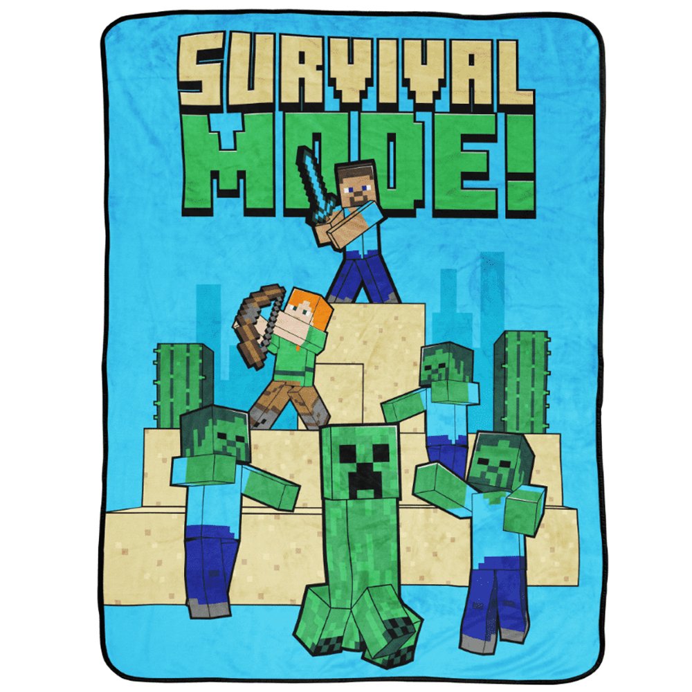 Chăn bé Minecraft Silky Soft Throw Blanket