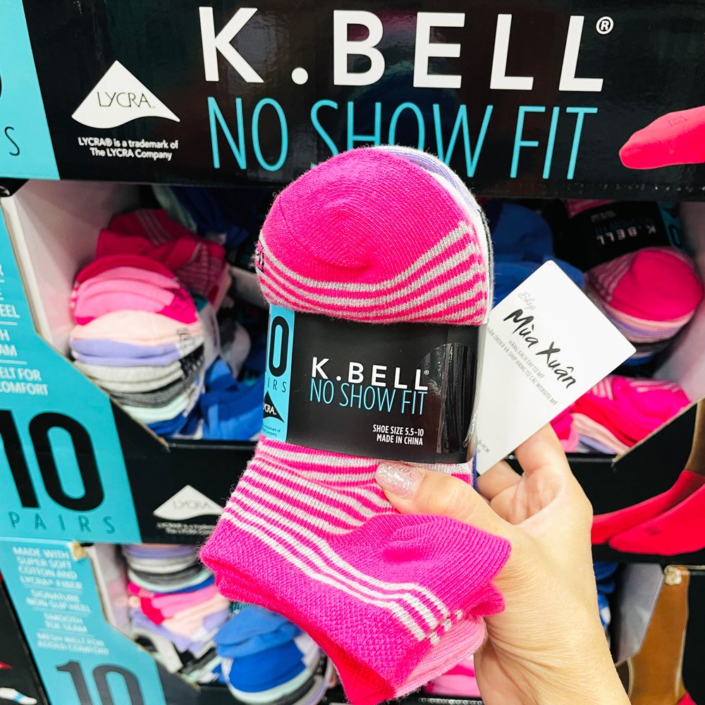 Vớ K.Bell No Show - Set 10 đôi, Pjast