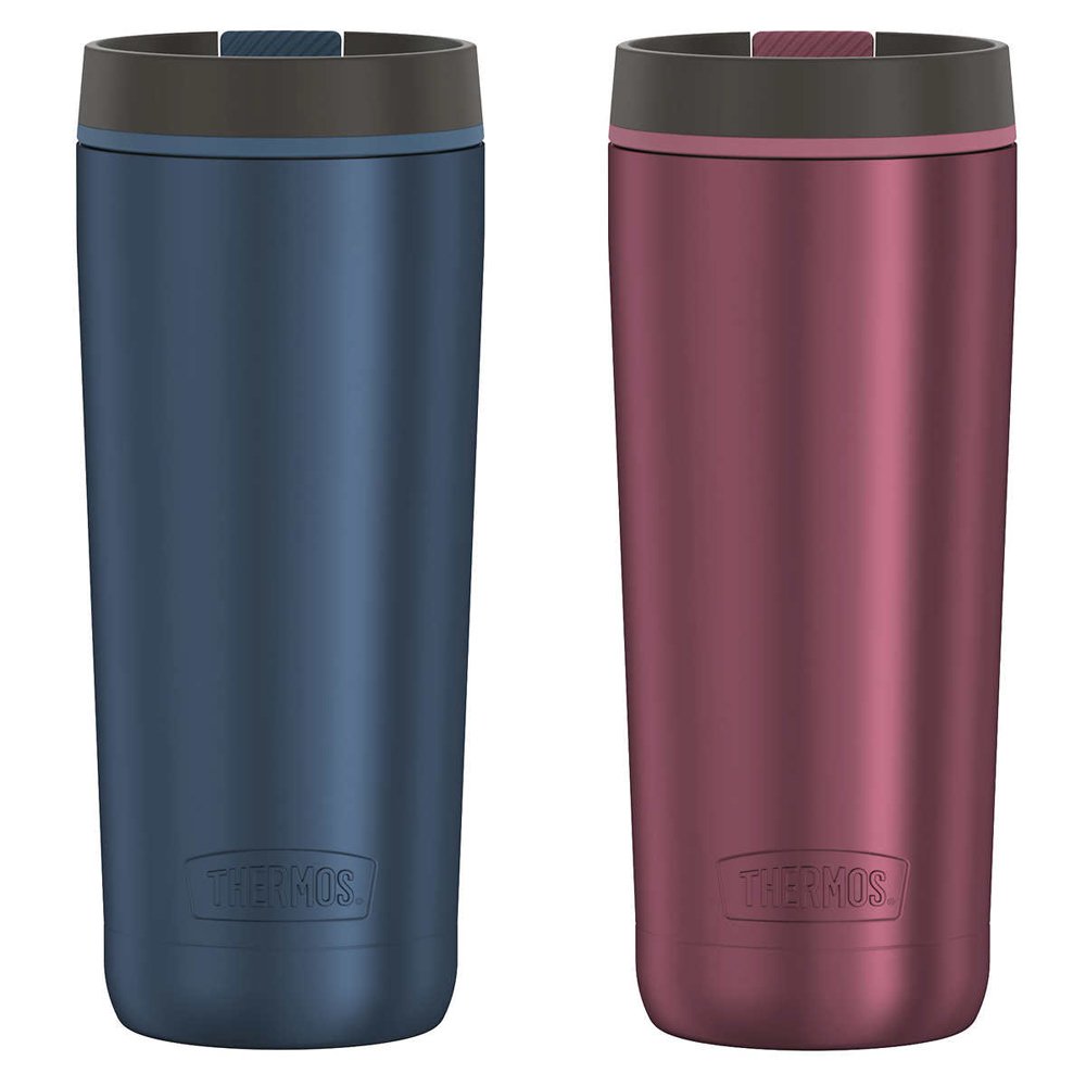 Set 2 ly giữ nhiệt Thermos Stainless Steel Travel Tumbler - Midnight/Wine, 2 x 530ml